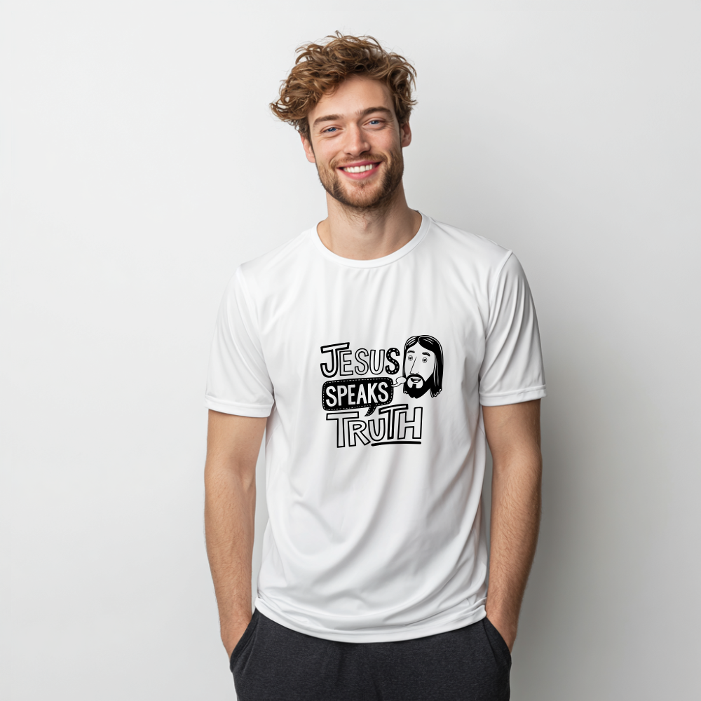 “Jesus Speaks Truth” – Bold Faith Graphic Tee