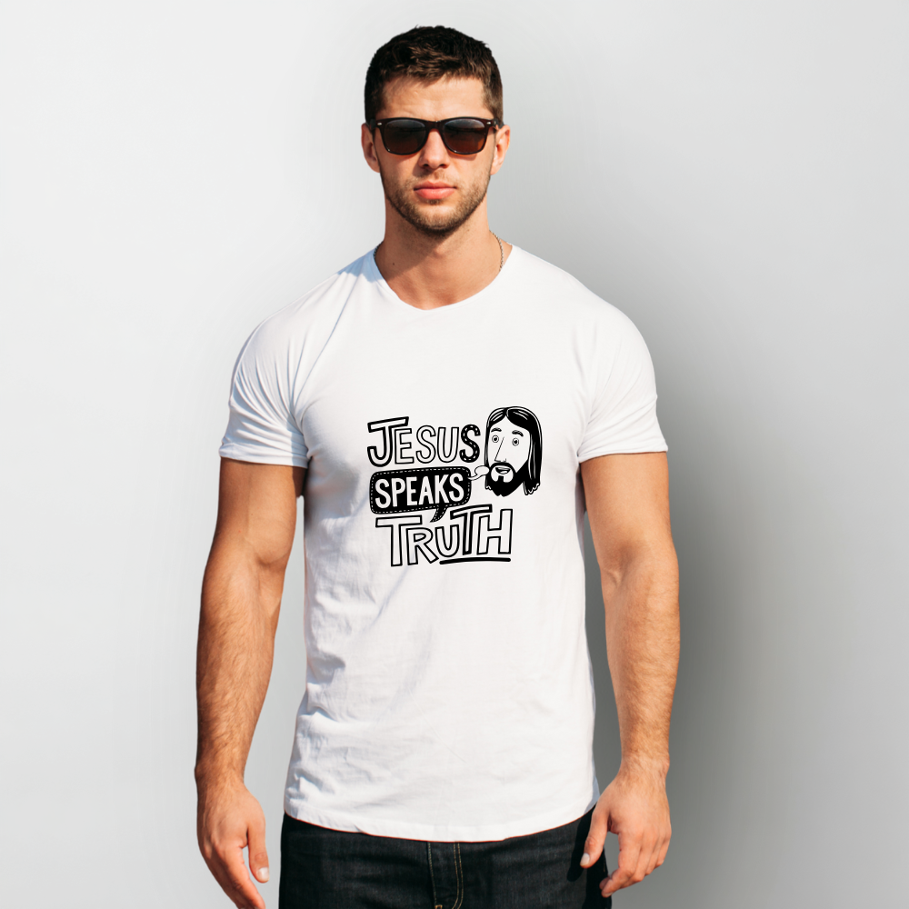 “Jesus Speaks Truth” – Bold Faith Graphic Tee