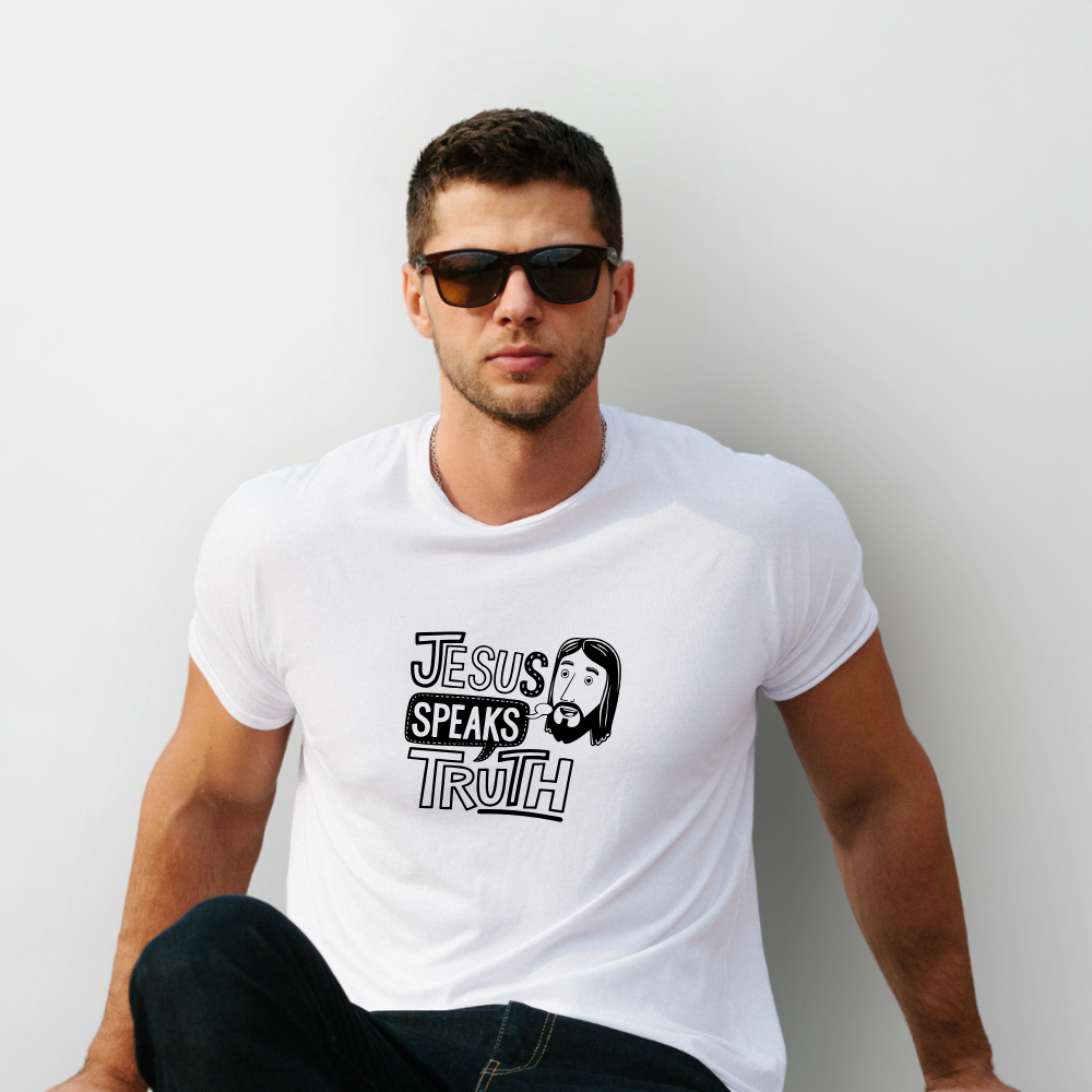 “Jesus Speaks Truth” – Bold Faith Graphic Tee