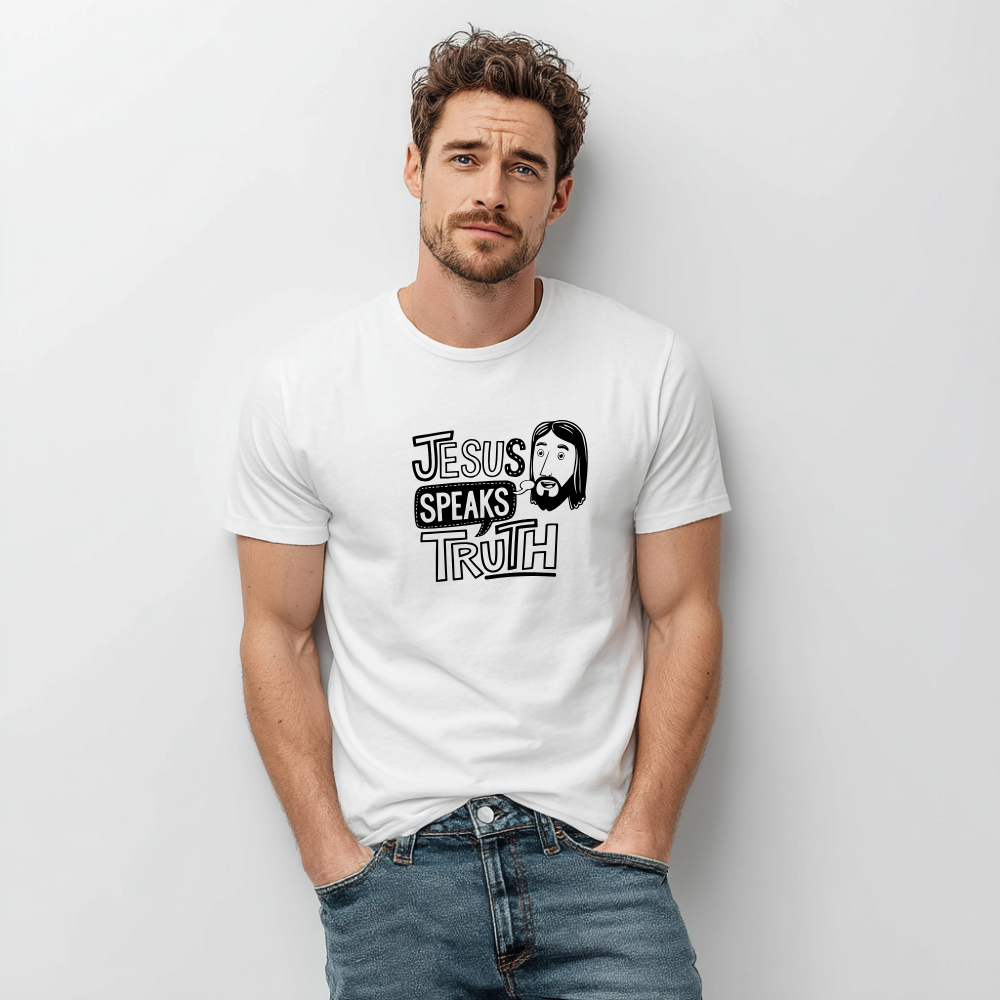 “Jesus Speaks Truth” – Bold Faith Graphic Tee