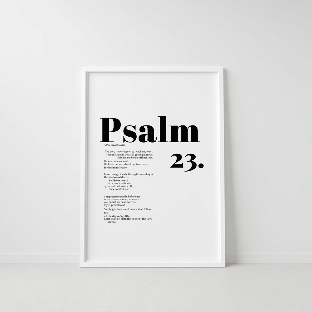“The Shepherd’s Promise” – Psalm 23 Frame