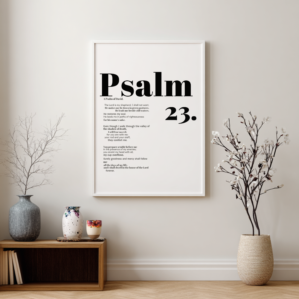 “The Shepherd’s Promise” – Psalm 23 Frame