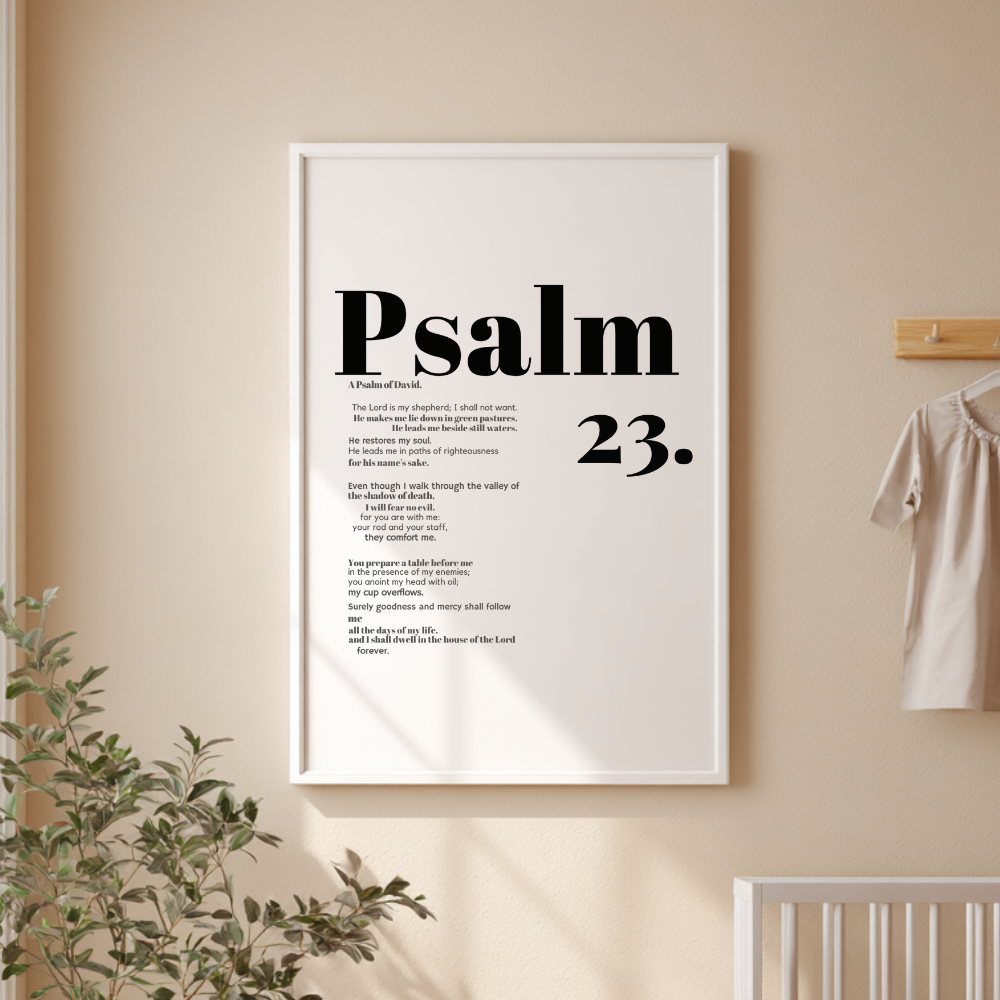 “The Shepherd’s Promise” – Psalm 23 Frame