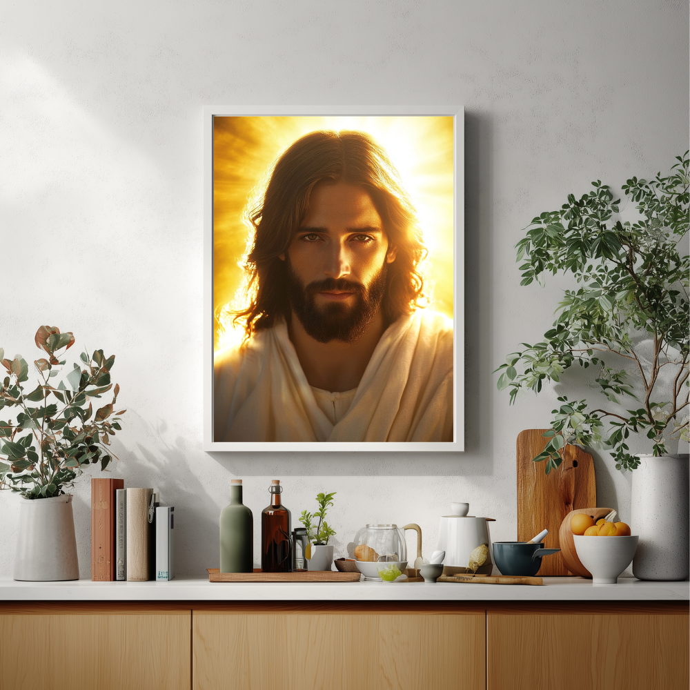 “Behold Your King” – Jesus Christ Portrait Frame