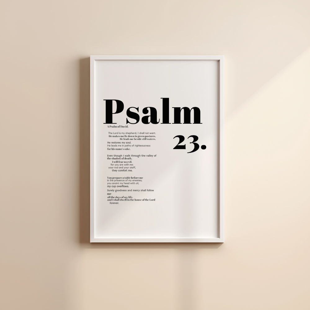 “The Shepherd’s Promise” – Psalm 23 Frame