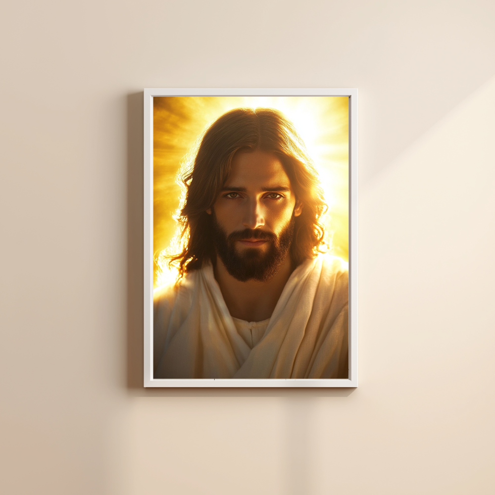 “Behold Your King” – Jesus Christ Portrait Frame