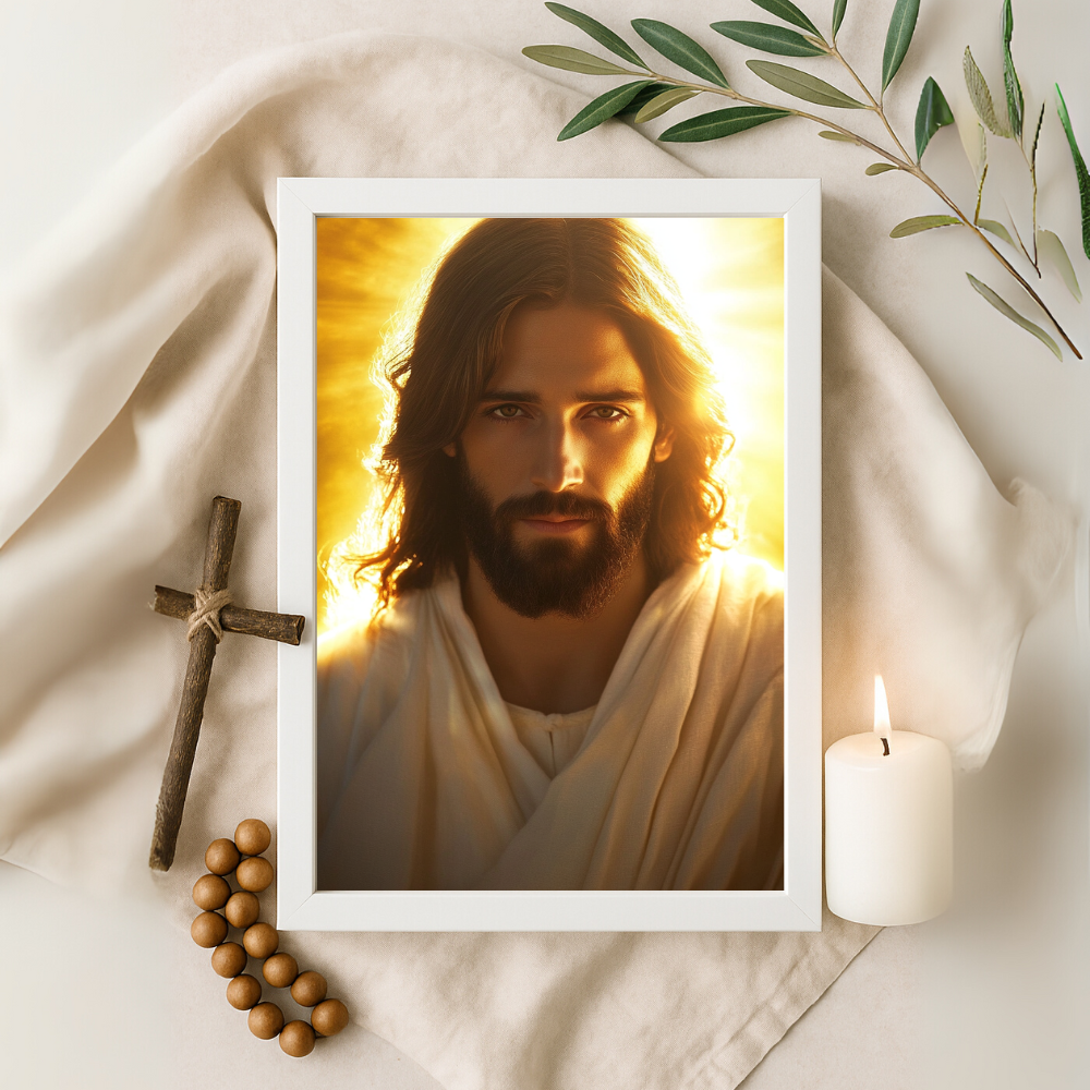 “Behold Your King” – Jesus Christ Portrait Frame