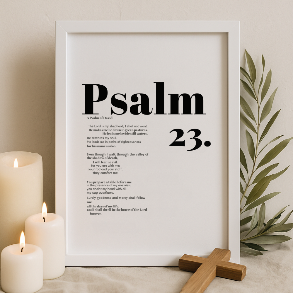 “The Shepherd’s Promise” – Psalm 23 Frame
