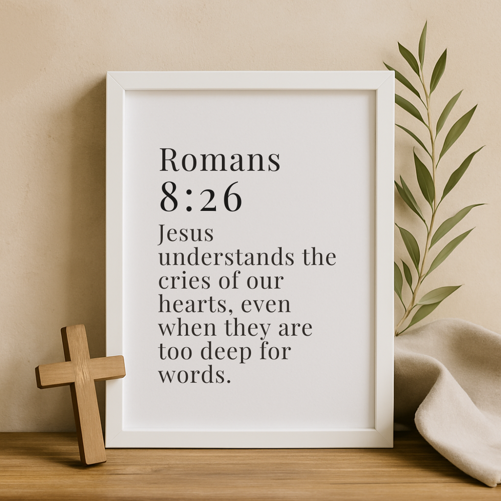 Jesus Listens – Romans 8:26 Wall Art