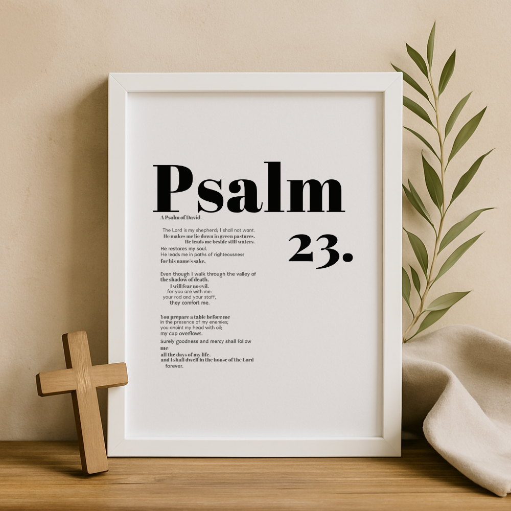 “The Shepherd’s Promise” – Psalm 23 Frame