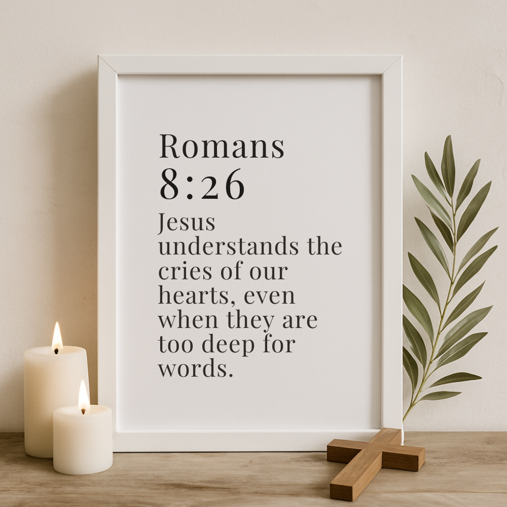 Jesus Listens – Romans 8:26 Wall Art