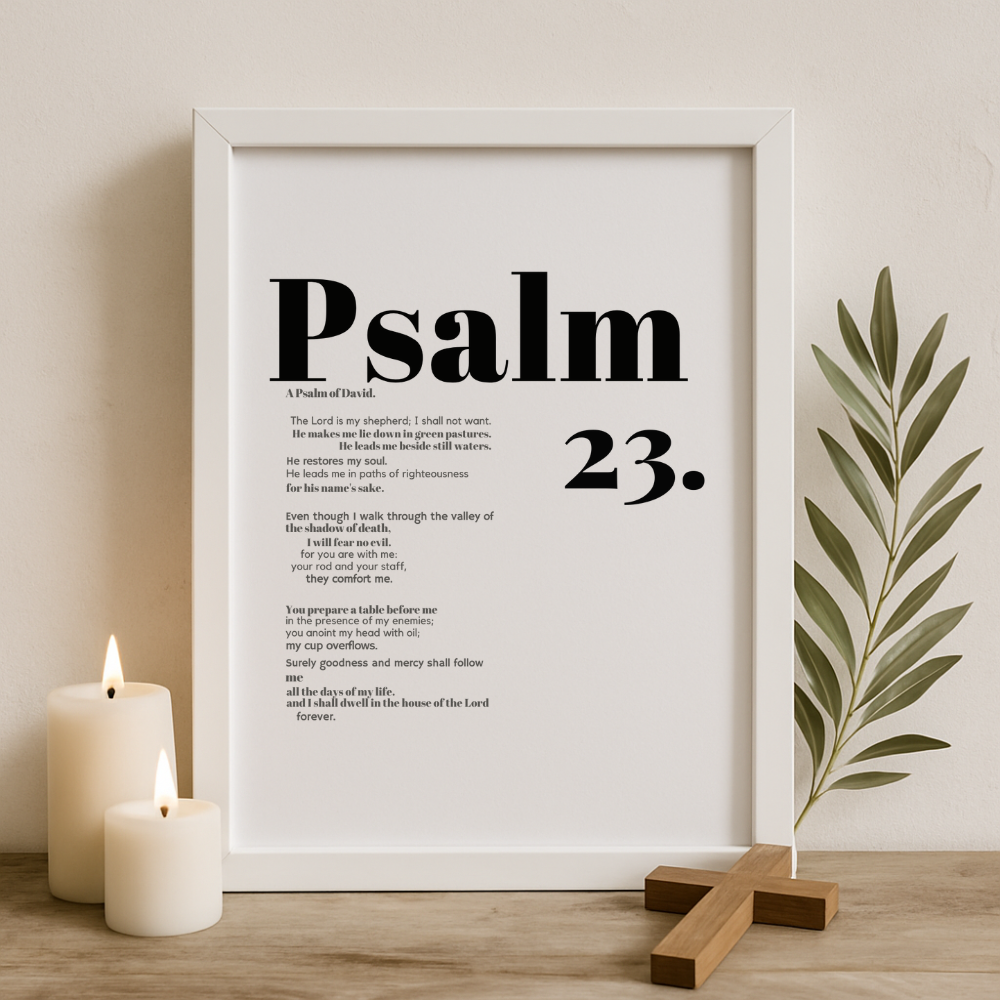 “The Shepherd’s Promise” – Psalm 23 Frame