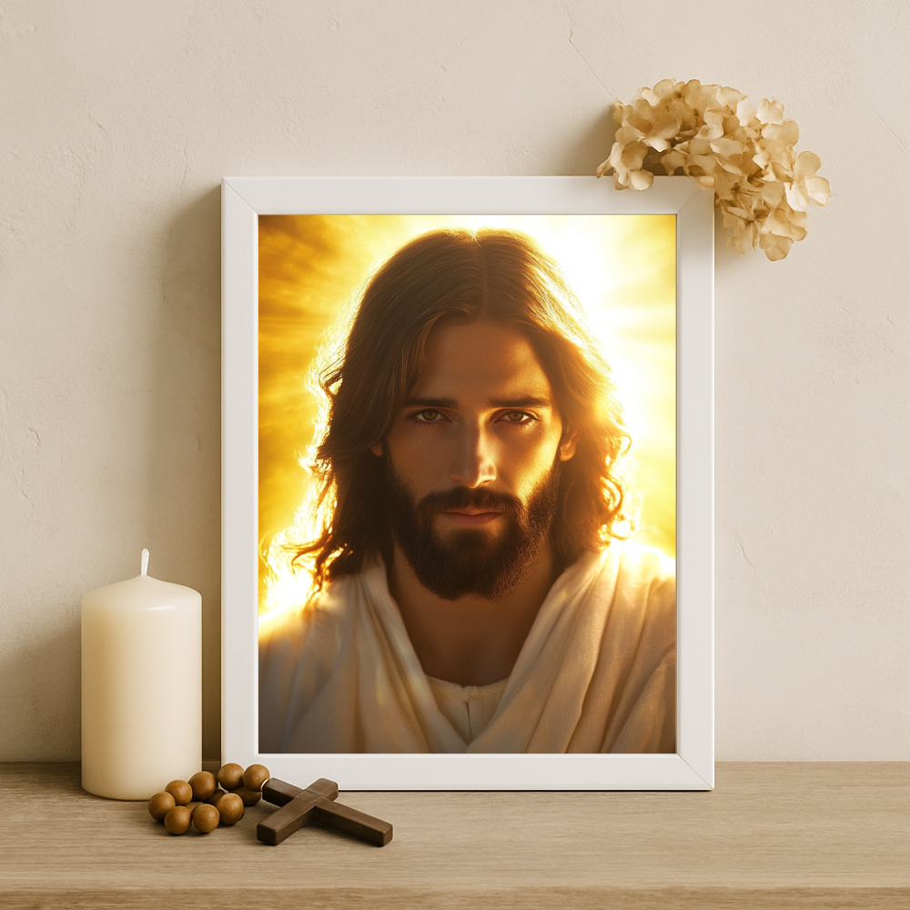 “Behold Your King” – Jesus Christ Portrait Frame