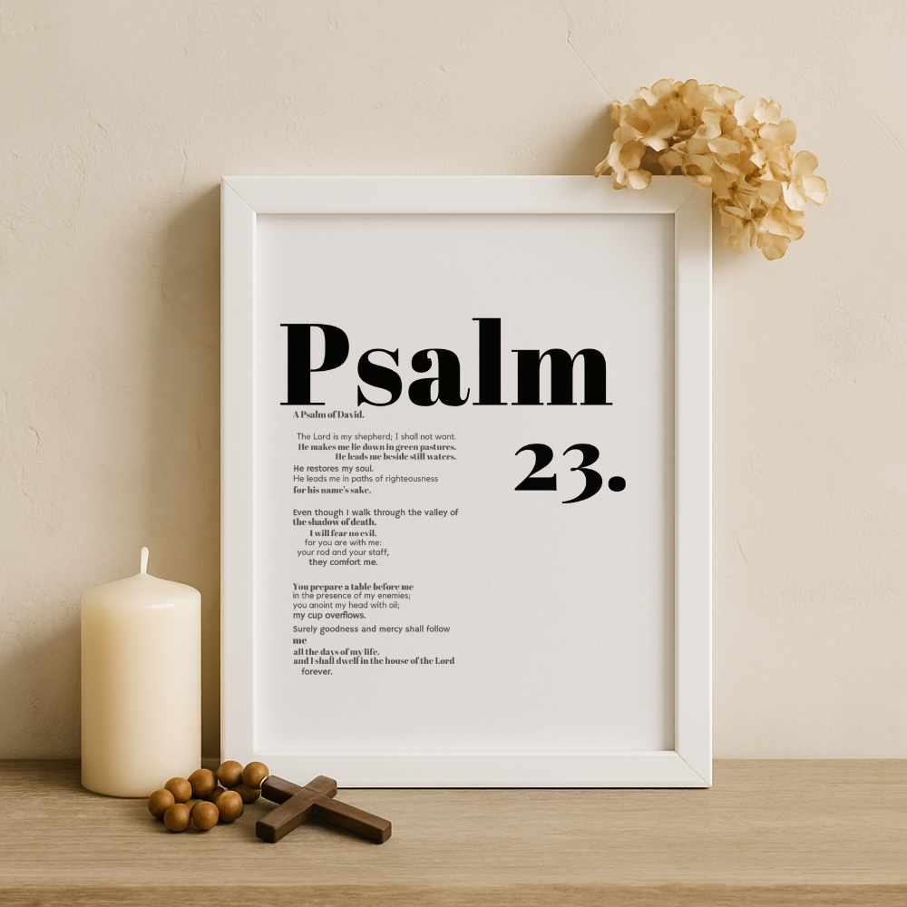 “The Shepherd’s Promise” – Psalm 23 Frame