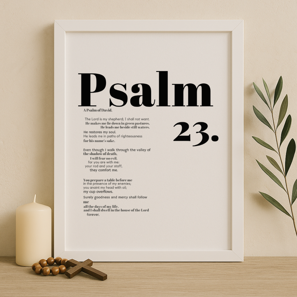 “The Shepherd’s Promise” – Psalm 23 Frame