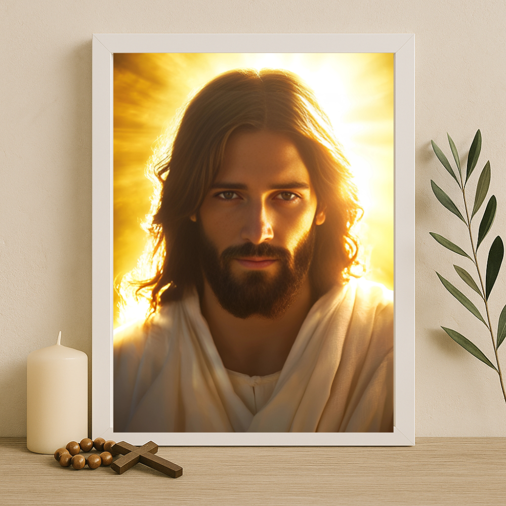 “Behold Your King” – Jesus Christ Portrait Frame