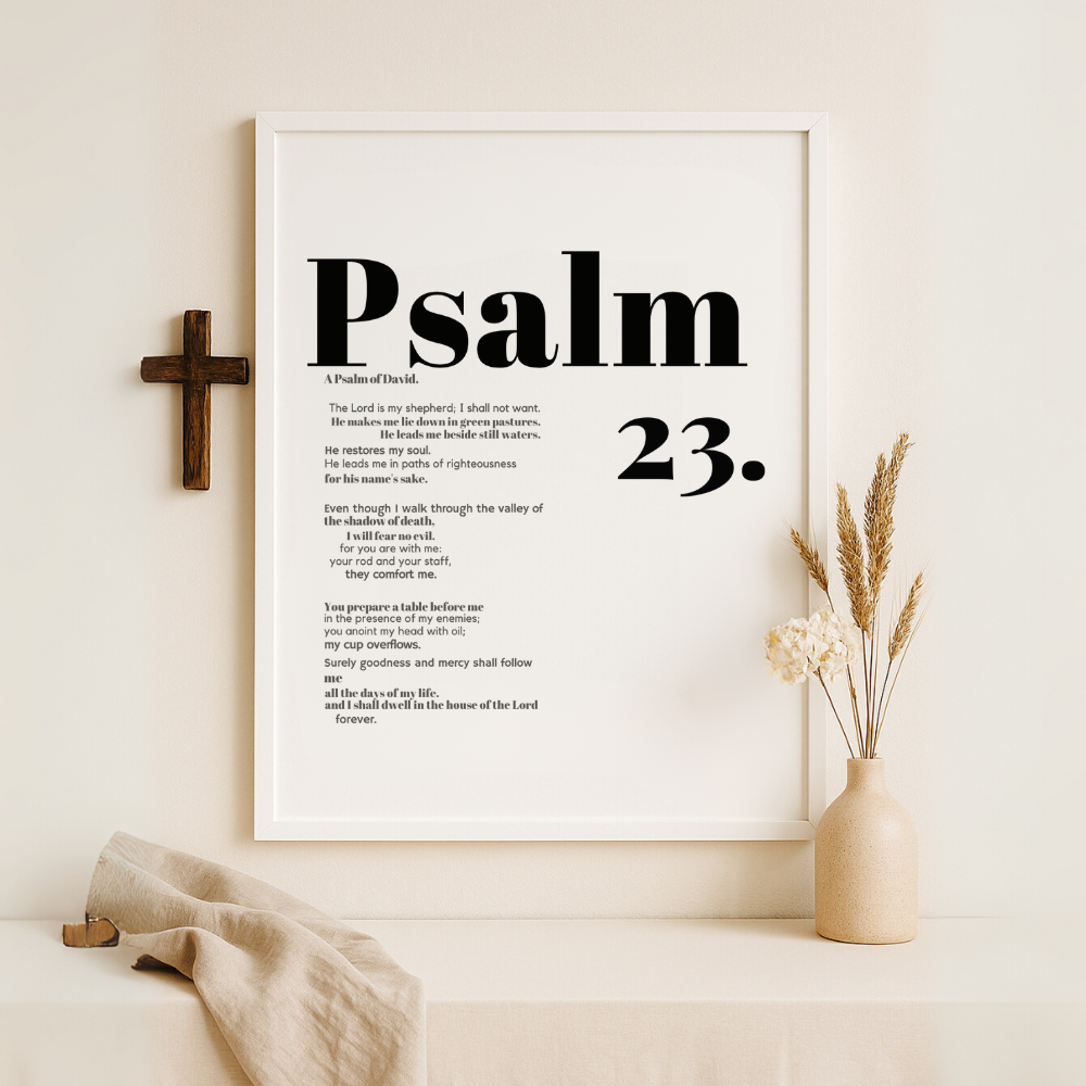 “The Shepherd’s Promise” – Psalm 23 Frame