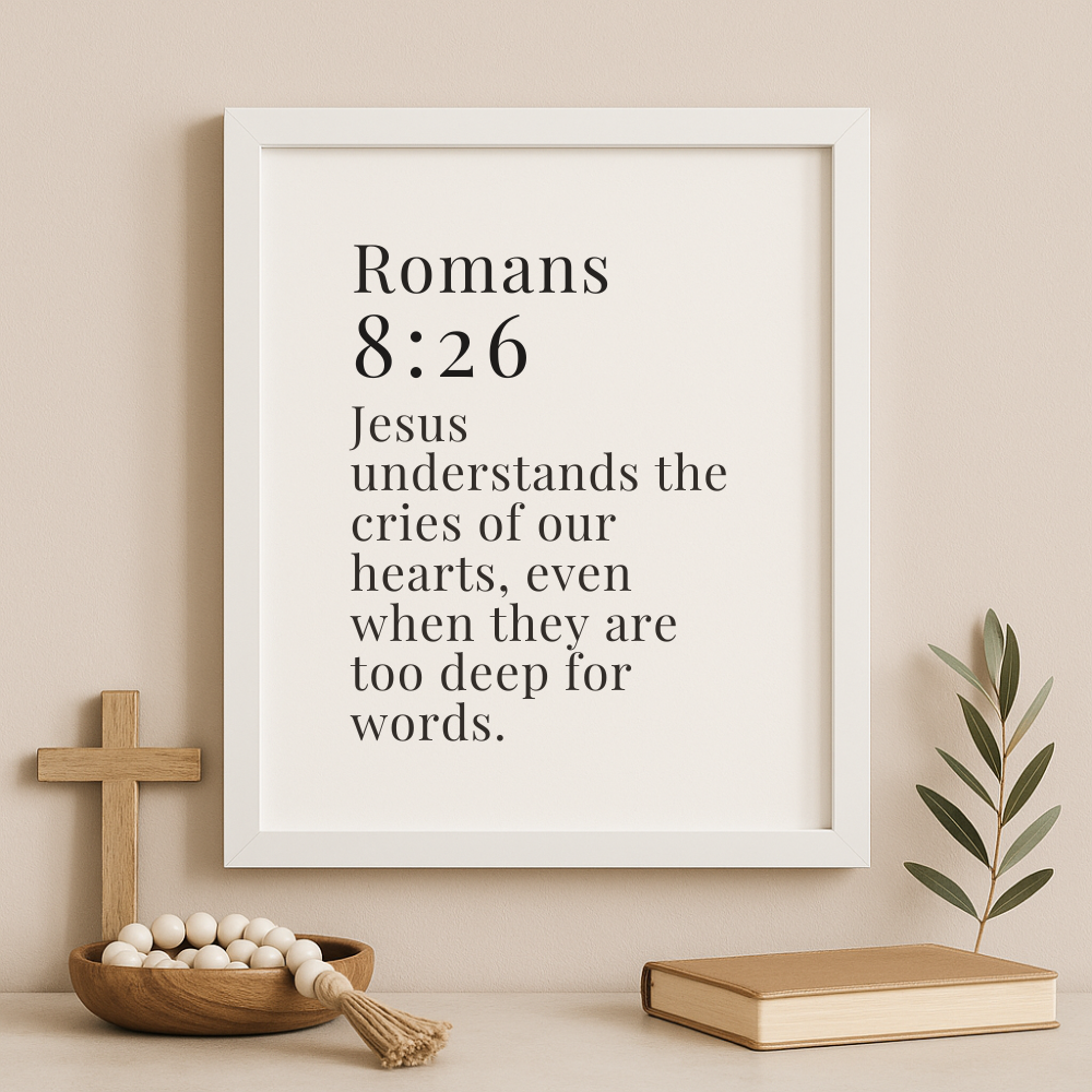 Jesus Listens – Romans 8:26 Wall Art