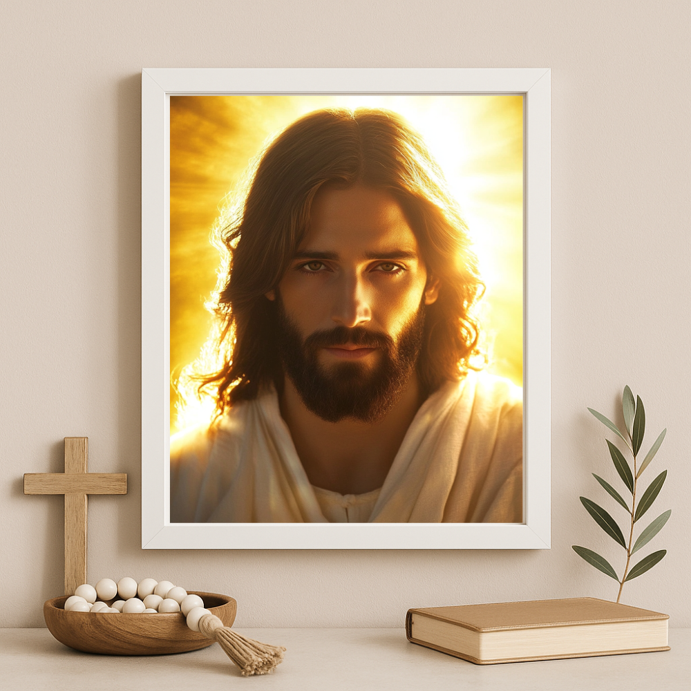“Behold Your King” – Jesus Christ Portrait Frame