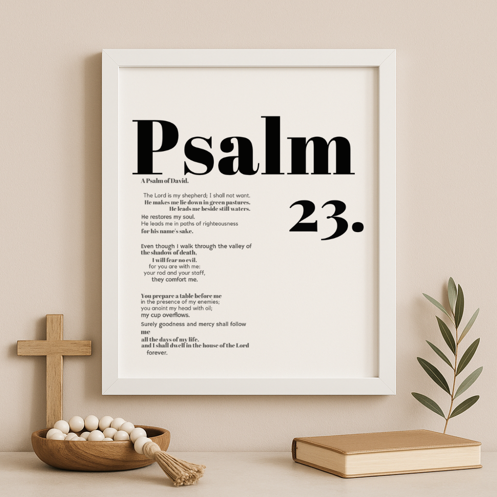 “The Shepherd’s Promise” – Psalm 23 Frame