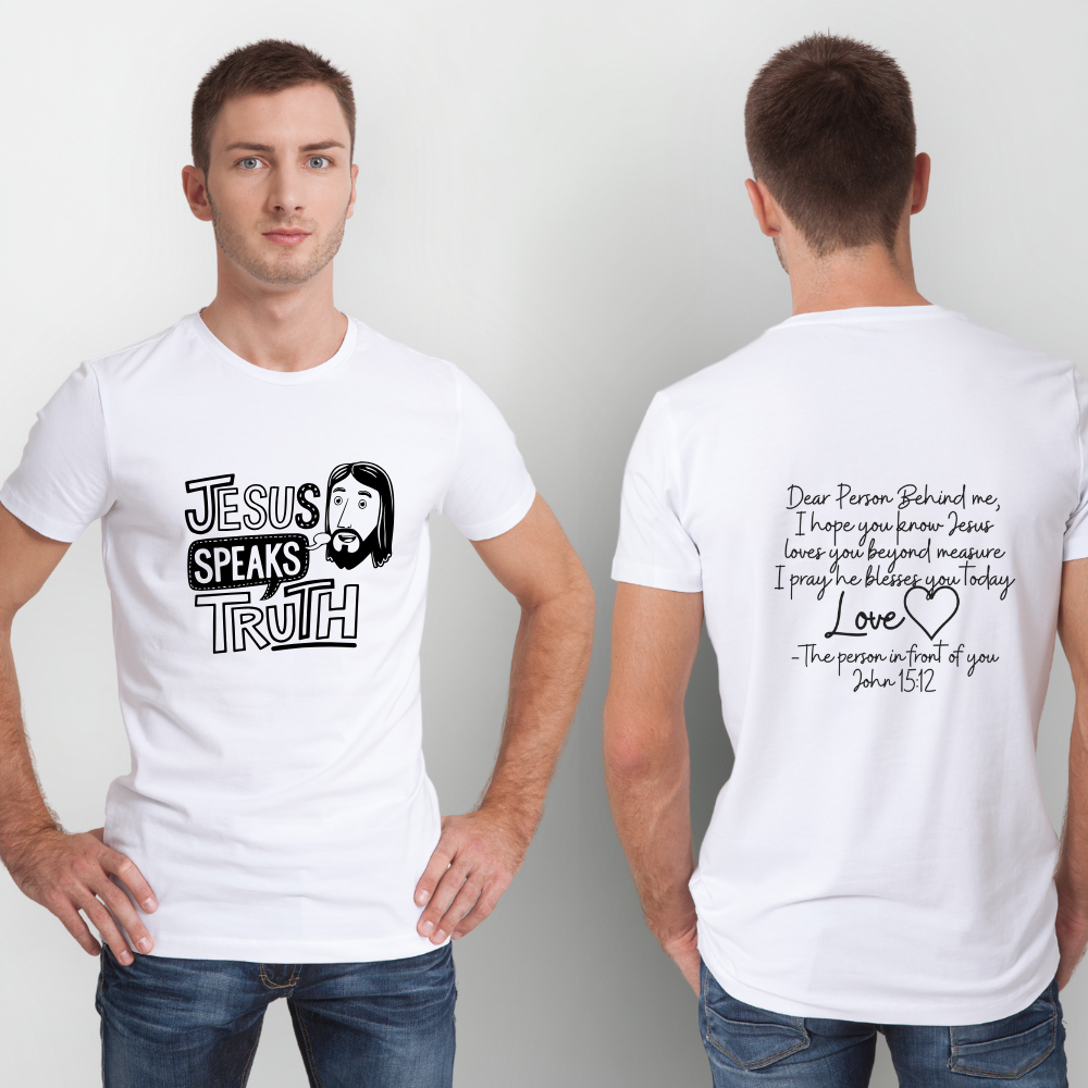 “Jesus Speaks Truth” – Bold Faith Graphic Tee