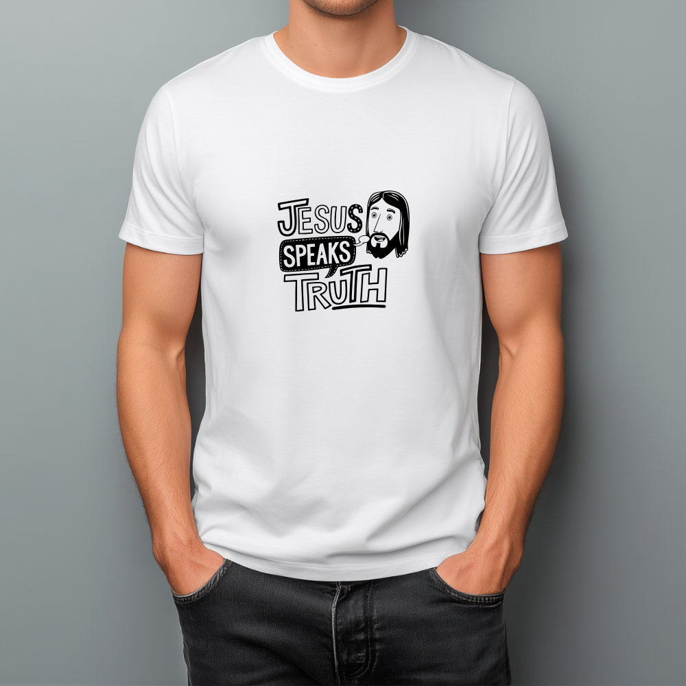 “Jesus Speaks Truth” – Bold Faith Graphic Tee
