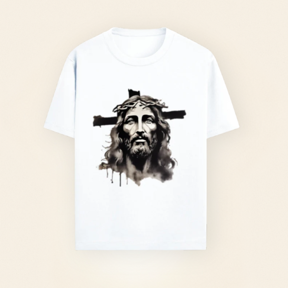 “Crowned in Mercy” – Jesus Christ Sketch Tee