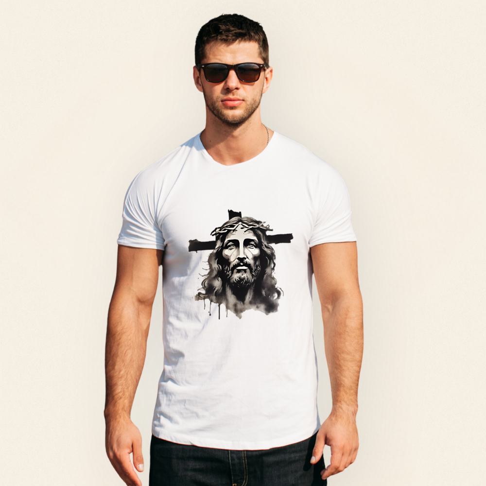 “Crowned in Mercy” – Jesus Christ Sketch Tee