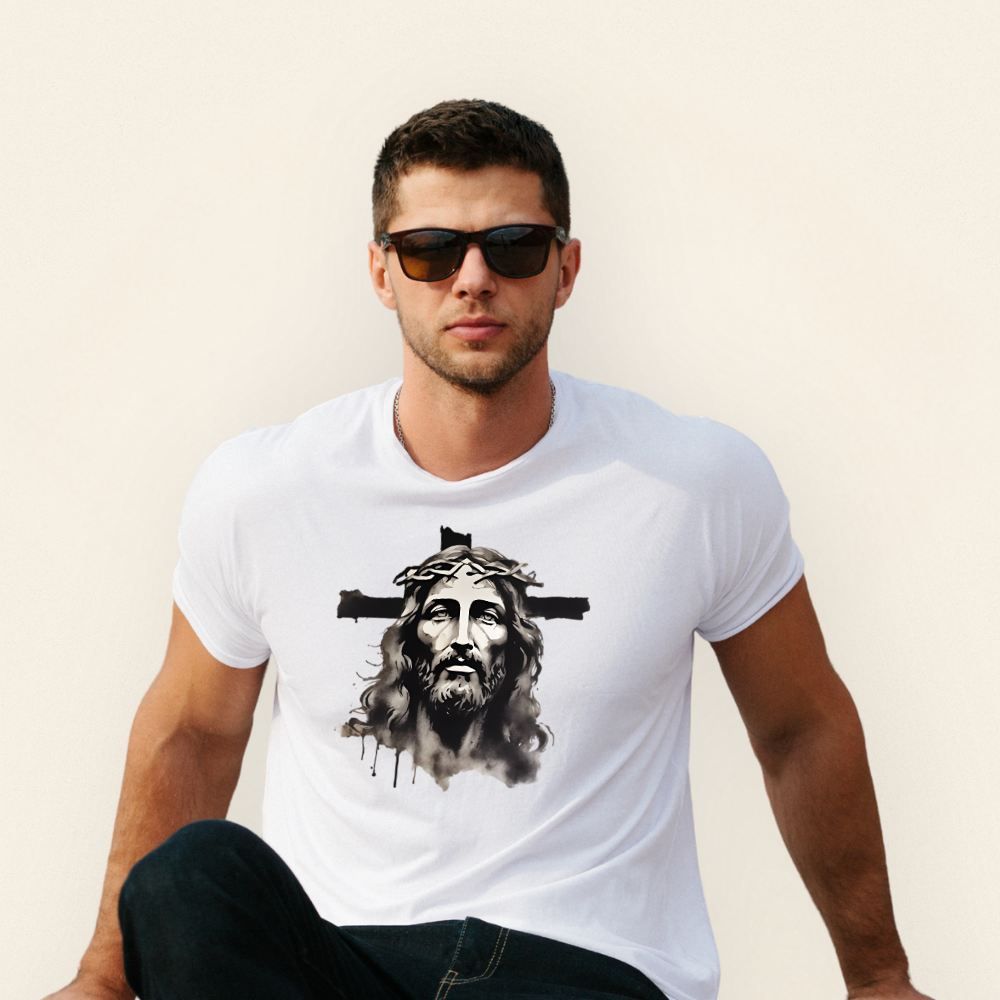 “Crowned in Mercy” – Jesus Christ Sketch Tee